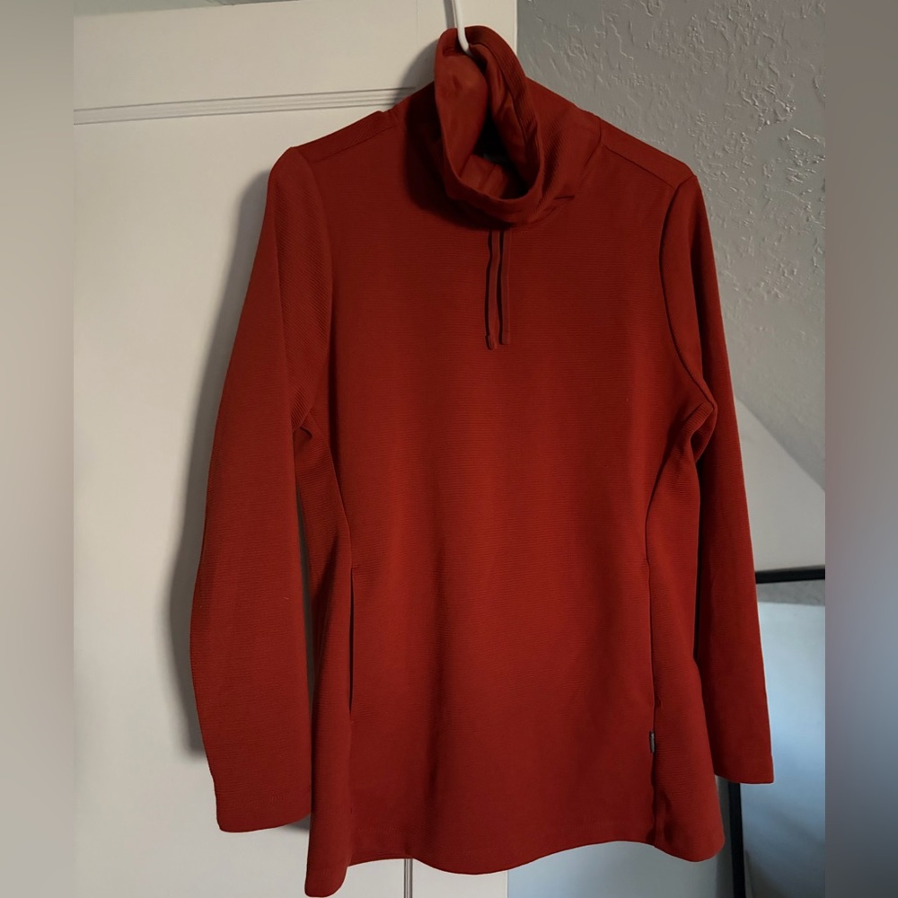 Columbia Burnt Orange Cowl Neck Sweatshirt